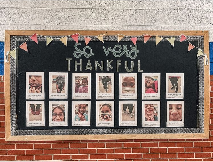 family gratitude board | gratitude bulletin board | gratitude wall ideas