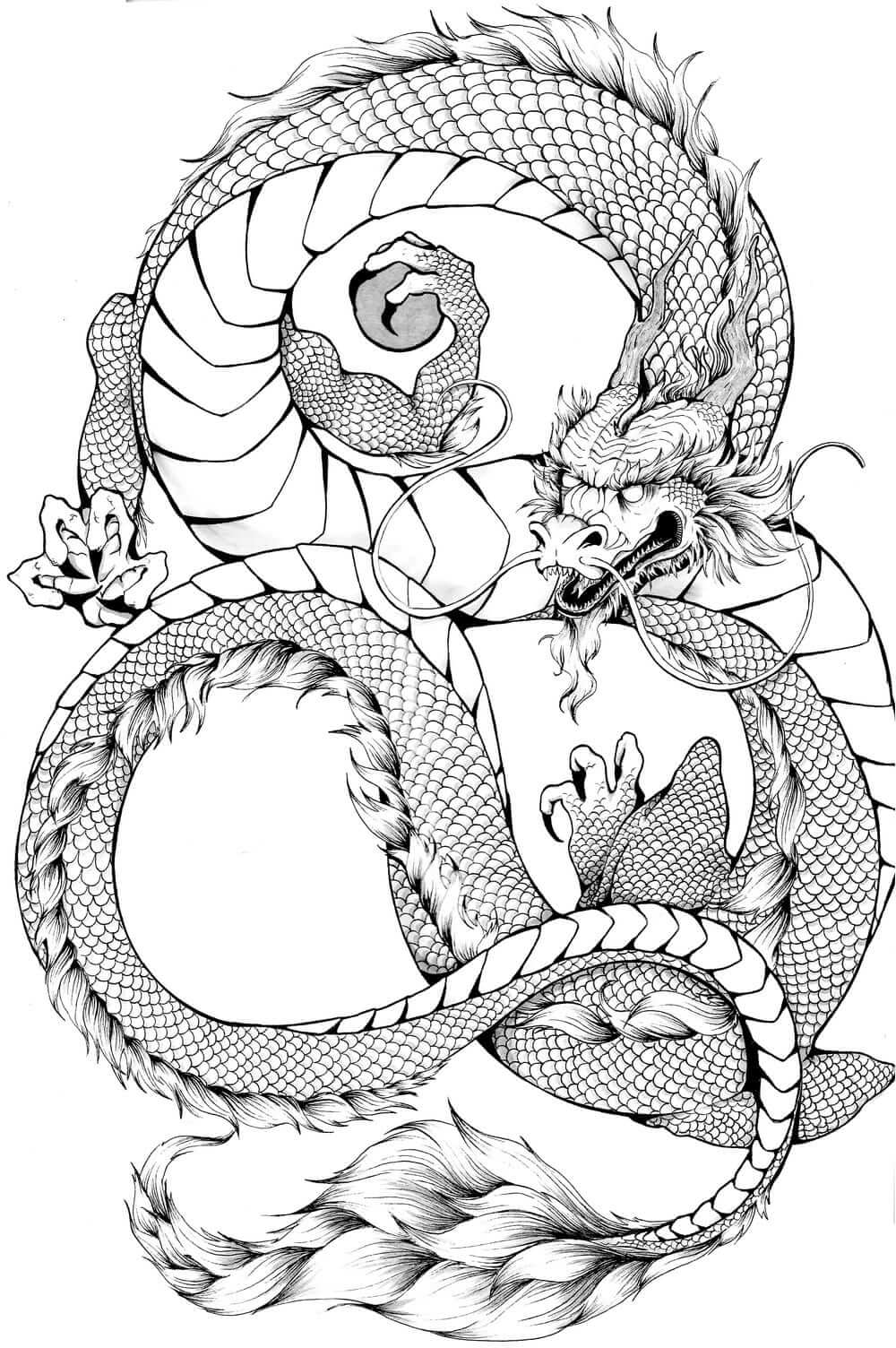 realistic dragon coloring pages | dragon mandala coloring pages | how to train your dragon coloring pages