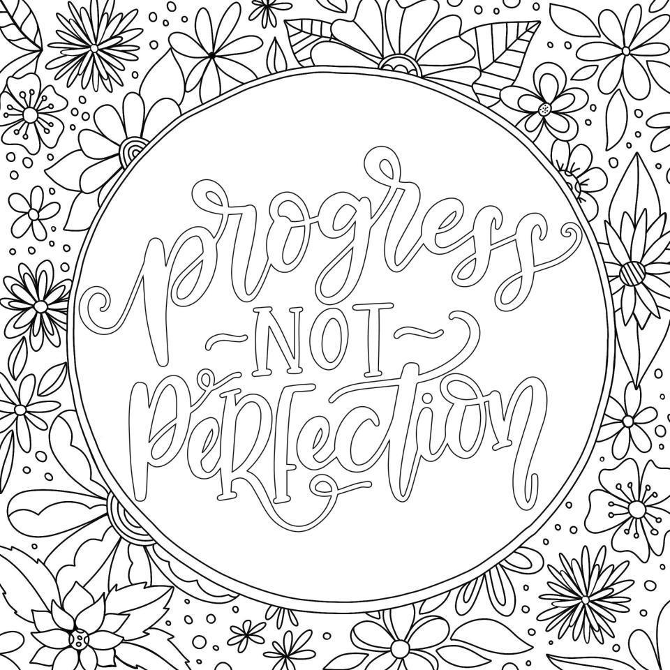 motivational coloring pages pdf | positive attitude coloring pages | free printable positive affirmation coloring pages