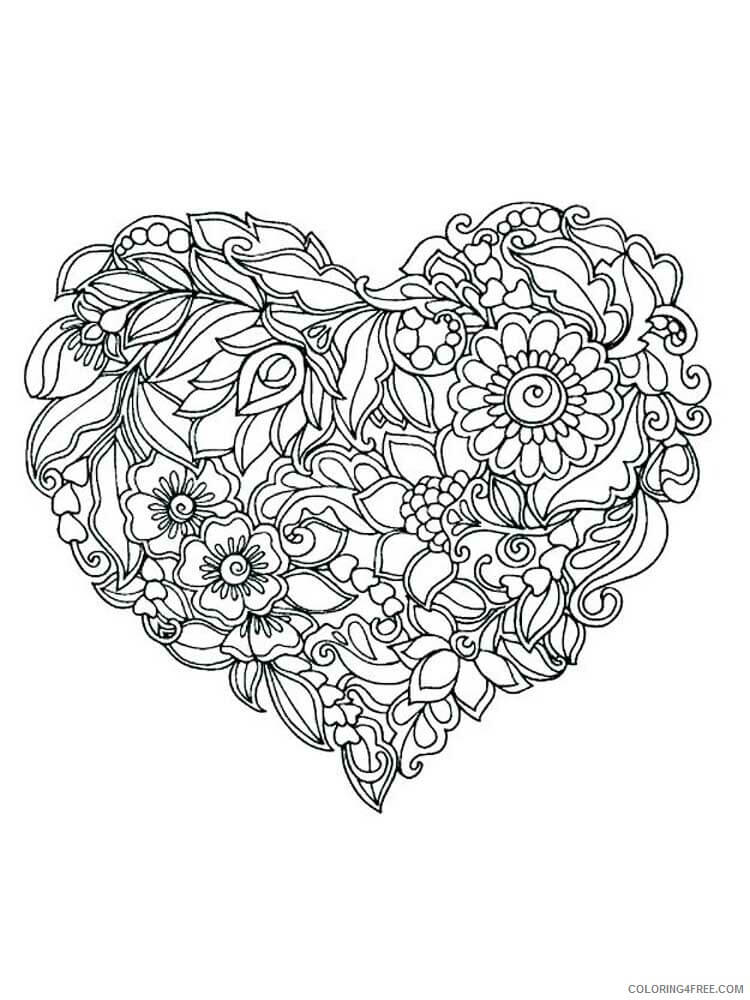 hearts coloring pages for adults | free heart coloring pages for adults | heart coloring pages for adults