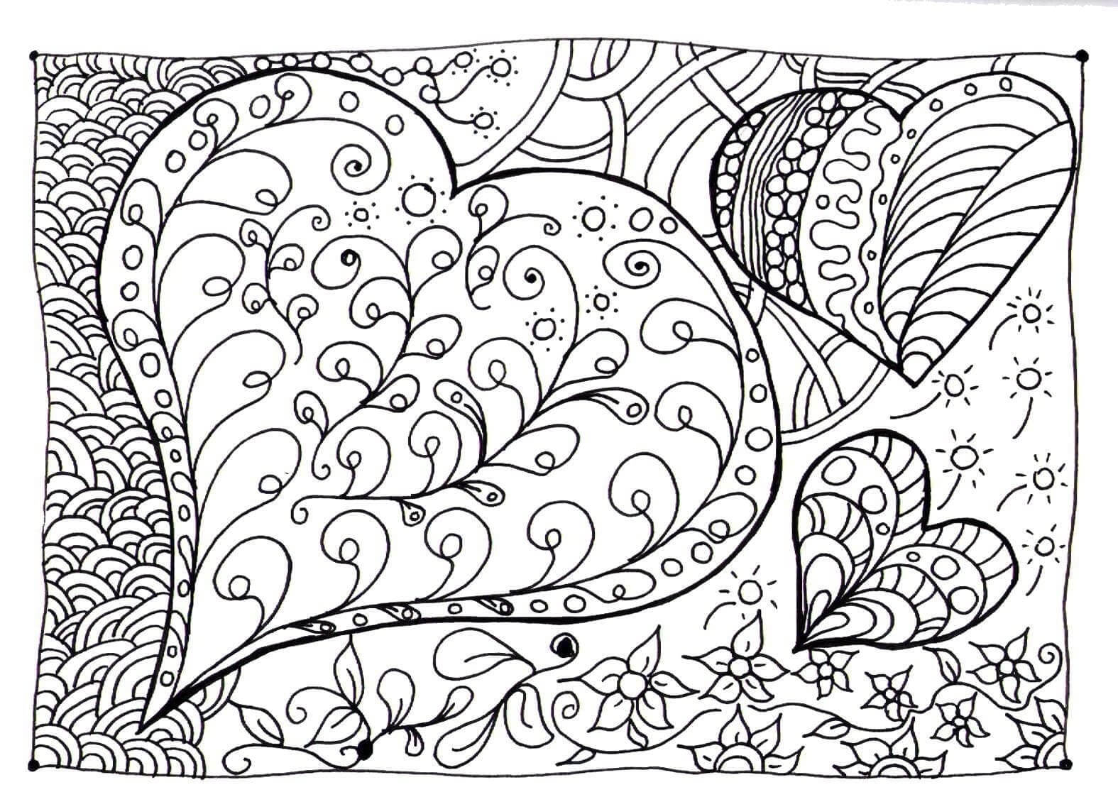 heart coloring pages for adults | love coloring pages for adults | heart coloring pages anatomy