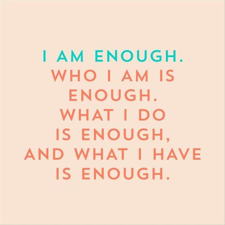 I am enough positive mantra