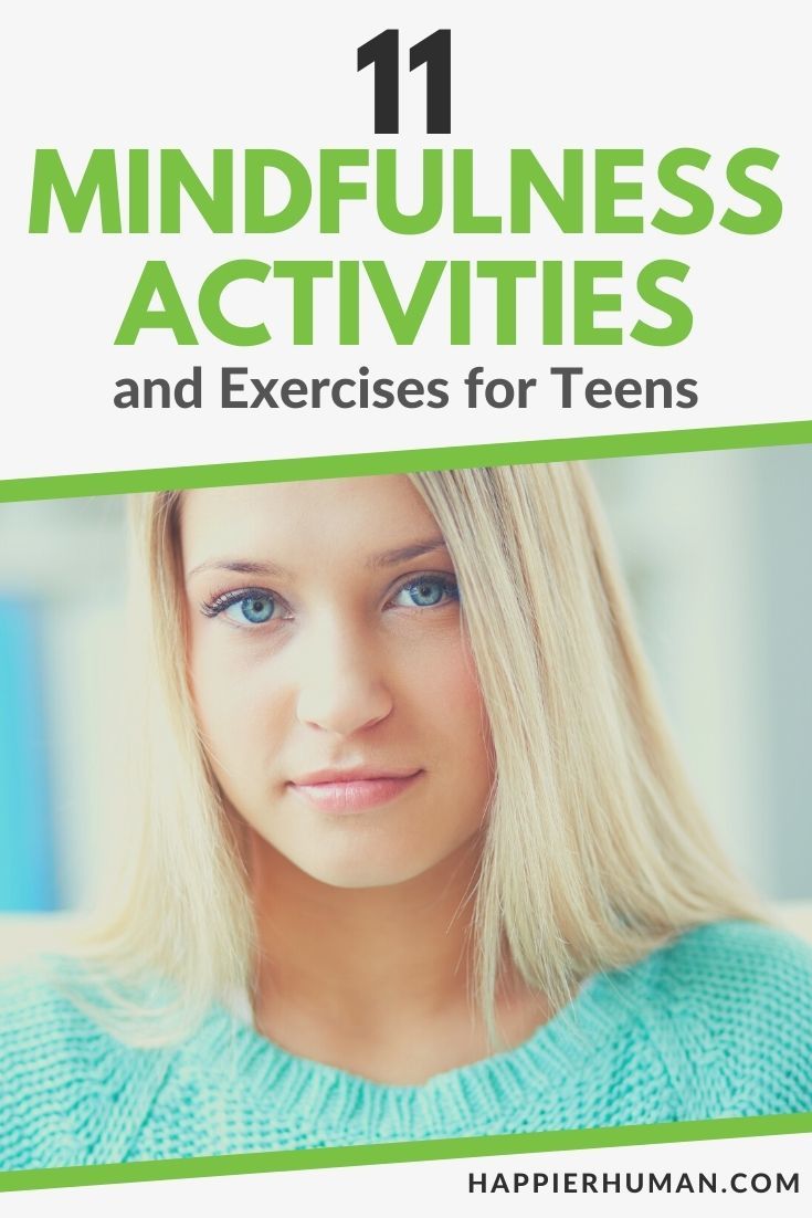 mindfulness activities for teens | mindfulness activities for students | mindfulness adolescent worksheet