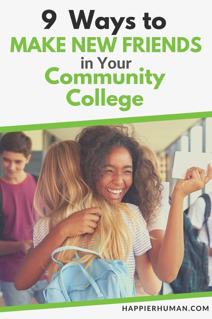 why is it hard to make friends at a community college | how to make friends in college | making friends as a community college student