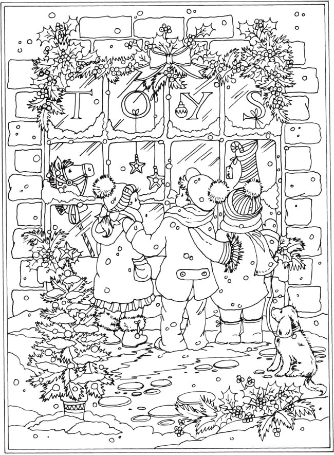 winter wonderland coloring pages for adults | winter themed coloring pages for adults | free winter coloring pages for adults