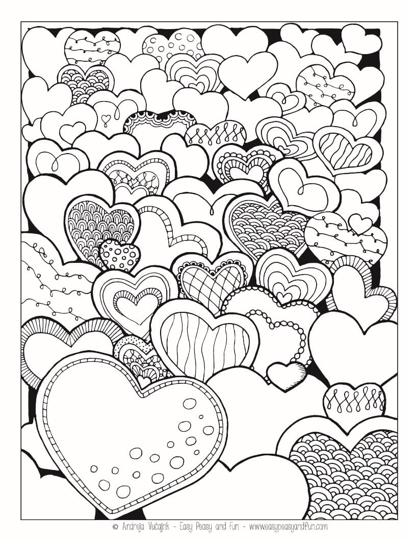 printable valentines day coloring pages pdf | snoopy valentines day coloring pages | heart coloring pages