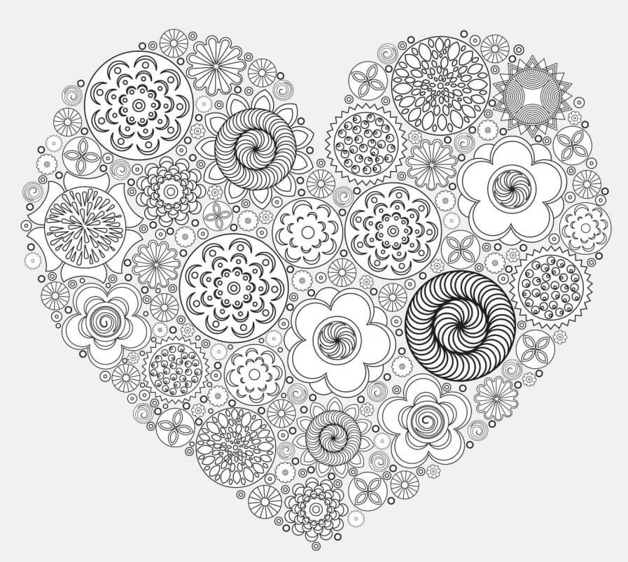 happy valentines day coloring pages free printable | free printable valentines day coloring pages for adults | mickey mouse valentines day coloring pages