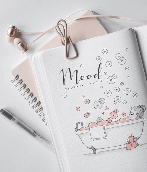 mood tracker ideas | bullet journal mood tracker | bullet journal september mood tracker