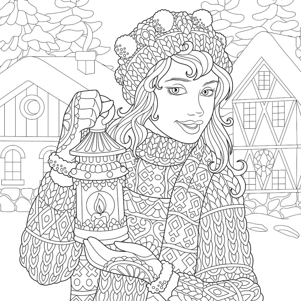 winter coloring pages | free christmas coloring pages for adults | free christmas coloring pages for adults pdf