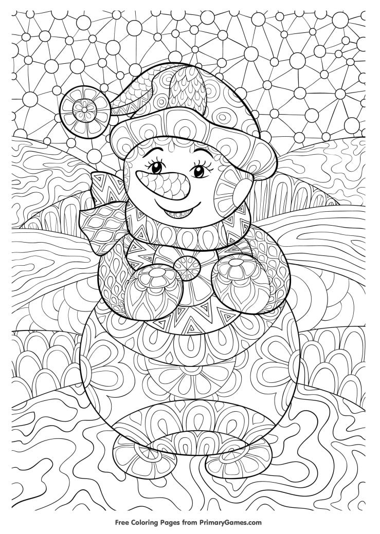 winter coloring pages for adults pdf | free printable christmas coloring pages for adults only | funny christmas coloring pages for adults